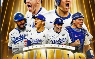 Con remontada y en extra innings, Dodgers vence a Azulejos y son bicampeones de Serie Mundial