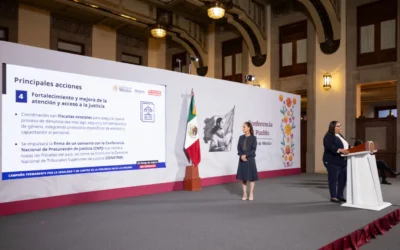 Gobierno de México presenta plan integral contra el abuso sexual para garantizar el acceso a la justicia de las mujeres e impulsar un cambio cultural en la sociedad.