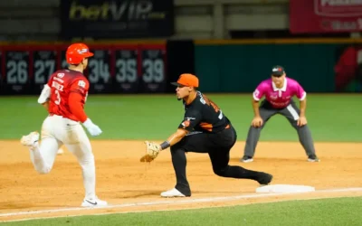 Naranjeros con poderosa ofensiva amarra la serie en el puerto.