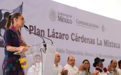 Presidenta Claudia Sheinbaum presenta avances del plan general Lázaro Cárdenas  del Río en la Mixteca Oaxaqueña.