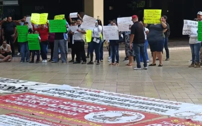 Movimiento Antorchista se manifiesta en busca de atención de la Secretaria General de Gobierno