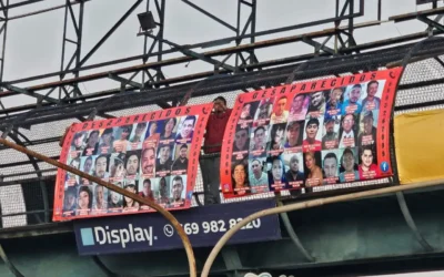 Estrella Palacios aclara que el Ayuntamiento no quitó las mantas colocadas por un colectivo de búsqueda