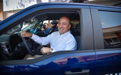 Ahome recibe cinco nuevas patrullas entregadas por el Gobierno del Estado.