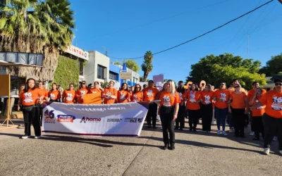 Marcha Naranja reúne a cientos de participantes en Los Mochis para visibilizar la violencia contra las mujeres