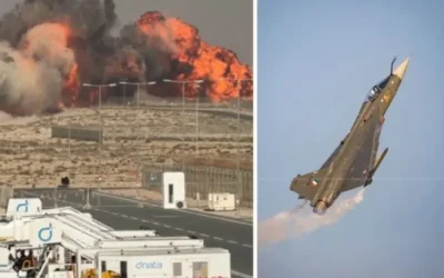 Muere piloto indio tras desplome de avión durante exhibición en el Dubai Air Show