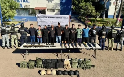 10 detenidos, armamento, 1 vehículo y equipo táctico asegurado en el sector Portalegre; resultado del Grupo Interinstitucional tras denuncia anónima al 089 y patrullajes preventivos.