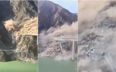 Colapsa puente recién inaugurado en Sichuan; autoridades evitan tragedia gracias a medidas preventivas