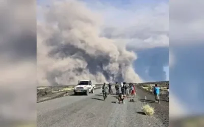 Erupción del volcán Hayli Gubbi cubre de ceniza a comunidades en Etiopía y llega hasta la península Arábiga