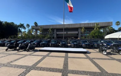 Con la Entrega de 80 patrullas refuerzan seguridad municipal en Sinaloa