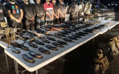 Tras agresión en Navolato, el Grupo Interinstitucional detiene a 6 civiles, asegura armamento y vehículos; hay 3 hombres reducidos