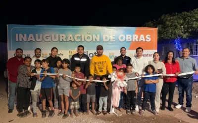 Richard Millán inaugura alumbrado público y fortalece seguridad y deporte.
