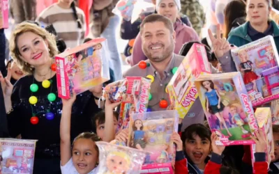 Día mágico y lleno de esperanza viven niñas y niños de Badiraguato con la Caravana Navideña