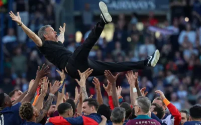 Luis Enrique calienta la final PSG vs Flamengo