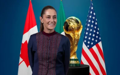 Sheinbaum realiza su primera visita oficial a EE.UU. para el sorteo del Mundial 2026