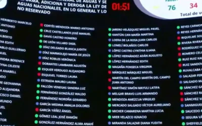 Da trámite senado a la ley  de aguas .