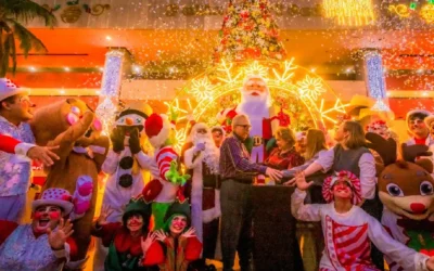 Gobernador Rocha Moya encabezó el encendido del monumental árbol de Navidad en Palacio de Gobierno.