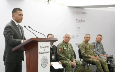 Informa García Harfuch de captura de alas «El Jaguar “, también que el penal de Aguaruto es parte del programa nacional de revisión penitenciaria.