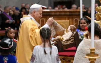 Papa León XIV: En el niño Jesús, Dios da al mundo una nueva vida.