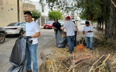 Con “Mazatlán te Quiero Limpio”, se recolectan 35 metros cúbicos de desechos en el Fraccionamiento Estadio.