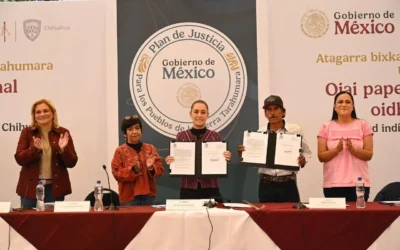 «Es justicia territorial»: Presidenta Claudia y encabeza entrega de más de 3 mil hectáreas de la sierra Tarahumara de Chihuahua al pueblo Ódami