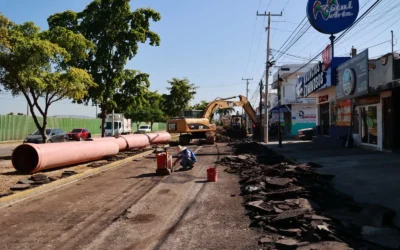 Lleva un 70% de avance rehabilitación del Colector Jabalíes, en la Avenida Insurgentes.
