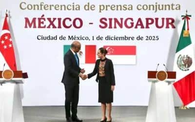 México y Singapur refuerzan cooperación económica y digital en su 50 aniversario bilateral