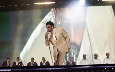 Fans acampan días antes en el GNP para asegurar su lugar en el show de Bad Bunny; filtran fotos del escenario a horas del primer concierto