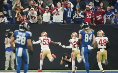 Ganan los 49ers de San Francisco su quinto partido consecutivo