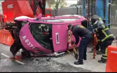 Trágico accidente de taxista en CDMX durante la mañana de Navidad
