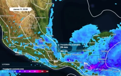 Llega el frente frío 20 impulsado por una nueva masa de aire al Norte y Noreste de México