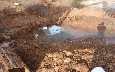 JUMAPAM repara fuga de agua en Hacienda del Seminario.