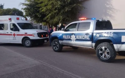 Motociclista resulta lesionado tras choque en el fraccionamiento Santa María, Guasave