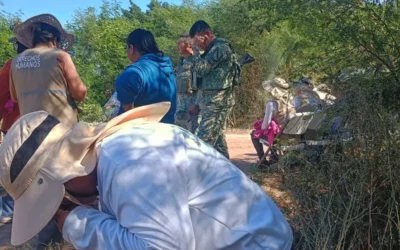 Alcaldesa reconoce labor de Rastreadoras de Guasave tras hallazgos en el dren de El Burrión.