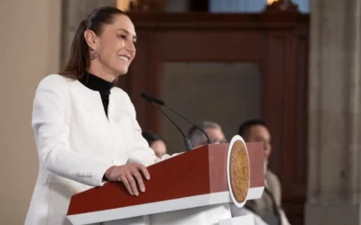 Presidenta Claudia Sheinbaum destaca inicio del 2026 con ganancia del mismo eso frente al dólar , aumento del salario e incremento del 13.6 % en llegada de visitantes internacionales.