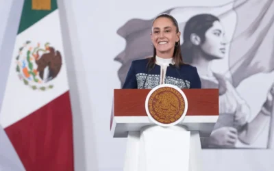 Sin aumentar impuestos y combatiendo la evasión fiscal, en 2025 se logró récord de recaudación con 48 mil 446 MDP más que en 2023 : Presodenta Claudia Sheinbaum .