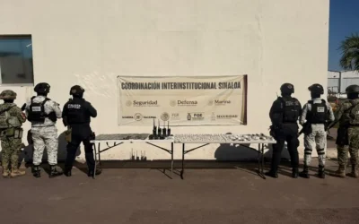 Grupo interinstitucional realiza nueva revisión en el Centro Penitenciario de Aguaruto, en Culiacán; aseguran droga, celulares y objetos diversos.