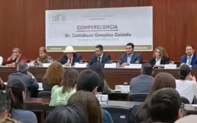 El Secretario de Salud Cuitláhuac González Galindo comparece  ante el Congreso del Estado