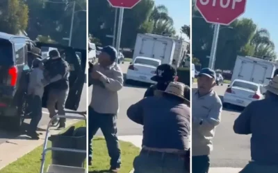 Vecinos frenan operativo de ICE en California y evitan arresto de jardineros mexicanos