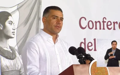 Harfuch reporta que homicidio doloso en Veracruz disminuyó 28% en un año, delitos de alto impacto bajan menos del 1%