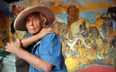 SAT exige a pintor de 99 años entregar mural como pago de impuestos