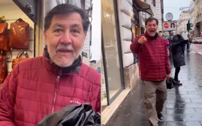 Fernández Noroña protagoniza un altercado con mexicano durante su estancia en Roma