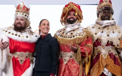 Sheinbaum celebra Día de Reyes con visita de niños y niñas en ‘La Mañanera’: esto le preguntaron