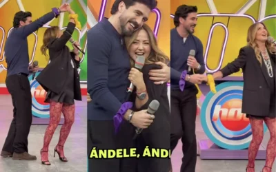 Andrea Legarreta derramó miel en vivo