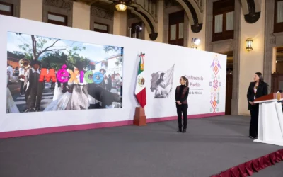 Llegada de 98.2 millones de visitantes internacionales a México en 2025 es resultado de la grandeza cultural y la transformación del País.