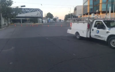 Cierra por obras de JAPAC.