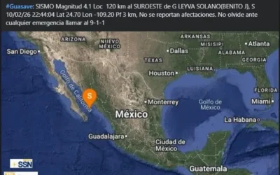 ¿Lo sentiste? Se registra sismo de magnitud 4.1 en Guasave.