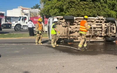 Preocupa a Bomberos Guasave aumento de accidentes viales en el mes de febrero.