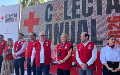 Inicia colecta 2026 de la Cruz Roja Mexicana en Culiacán, meta es recaudar 45 millones de pesos