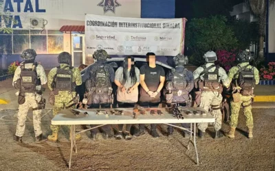 Tras seguimiento, el Grupo Interinstitucional detiene a otros tres civiles armados en Culiacán