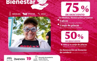 Aprovecha los descuentos en Adeudos Vehiculares en la Brigada del Bienestar del DIF, en San Ignacio.